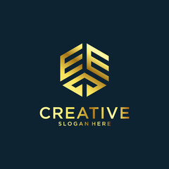 Fototapeta premium Initial B M E design inspiration