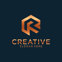 Initial R logo design inspiration