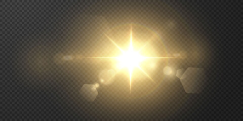 Abstract transparent sunlight special lens flare light effect.Vector blur in motion glow glare....