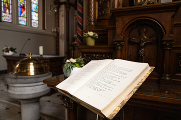 interior church book