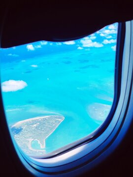 Aerial View Of Sea Seen Through Airplane Window © andrea mainardi/EyeEm