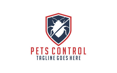 Pest insect icon. Symbol of pets control service or bite spray.