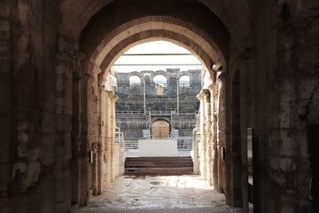 entrance to the arena