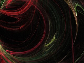 red and green abstract