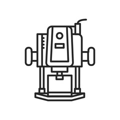 Electric router color line icon. Pictogram for web page, mobile app, promo.