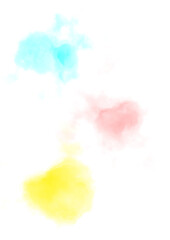 Pastellfarbene Wasserfarbenklekse abstrakt