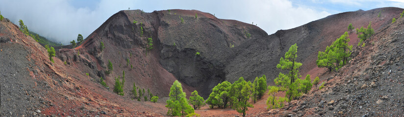 San Antonio Krater, Los Canarios, Insel La Palma, Kanaren, Spanien, Europa, Panorama © Aggi Schmid