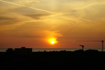 Fototapeta na wymiar Sonnenuntergang an der Nordsee