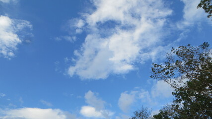 blue sky with clouds
