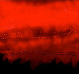 red christmas background with snowflakes