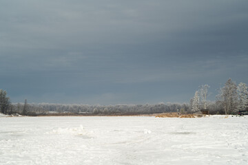 Frozen Lake Landscape