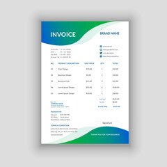 modern business invoice template