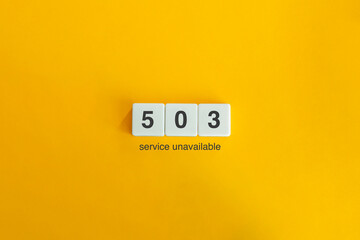 503 Service Unavailable Internet Protocol. - obrazy, fototapety, plakaty