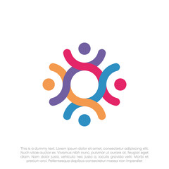Global Community Logo Icon Elements Template. Community human Logo template vector. Community health care. Abstract Community logo. Human Resources Logo.