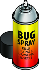 A can of bug spray.