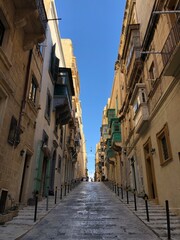 Narrow streets in Malta