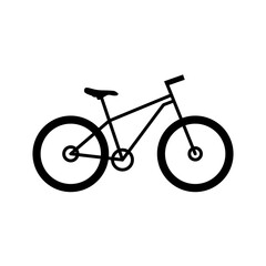 Bicicleta. Icono vector. Ilustración vectorial aislada en fondo blanco