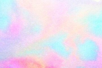 Gentle Pastel Colour Watercolour Paint Background on White Paper