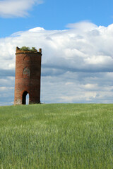 old tower in the field