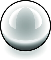 A simple shiny steel ball.