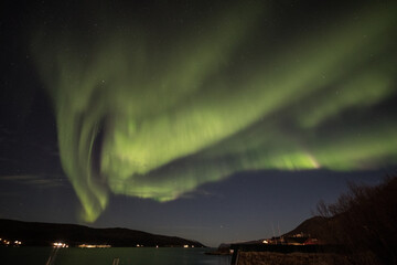 Aurora patters in Tromso Norway