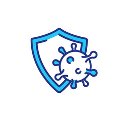 Expanded immunization RGB color icon. Top international health programs for helping people all around world to fight their diseases. Proffesional help from clinic staff. Isolated vector illustration