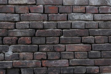 Texture of antique brickwork from smoked bricks