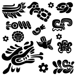 Set of ancient American ornaments