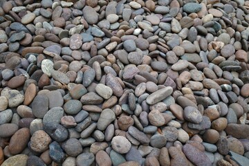 Stone background on the road