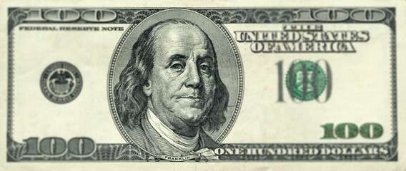 Macro One Hundred Dollar Bill