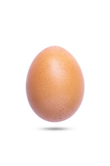 chicken egg isolated on white background with Clipping Path separate with black shadows.