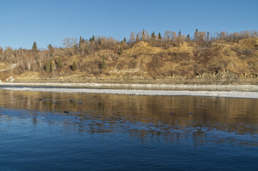 The North Saskatchewan River in Winter