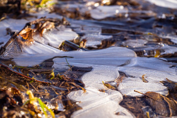 The first icing of the year in the park