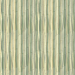 bamboo stems or mat, seamless pattern in monochrome shades of green. Vector illustration with texture imitation for fabrics, wrapping paper or background.