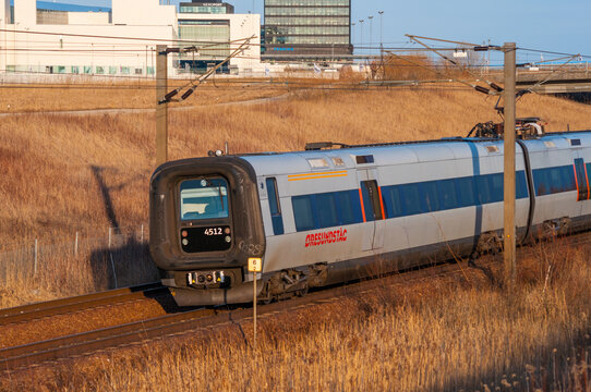 A Danish DSB train on Amager