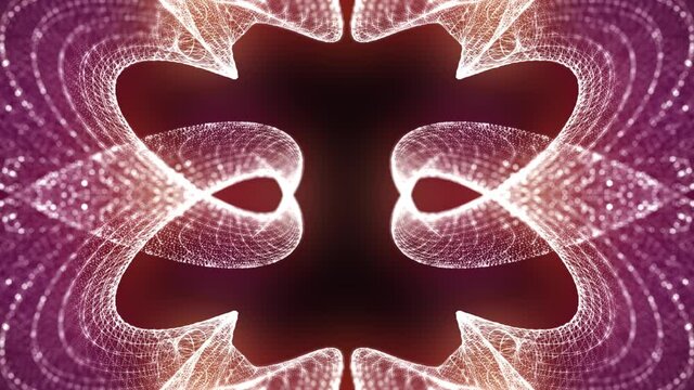 Abstract glowing background with seamless ornament.