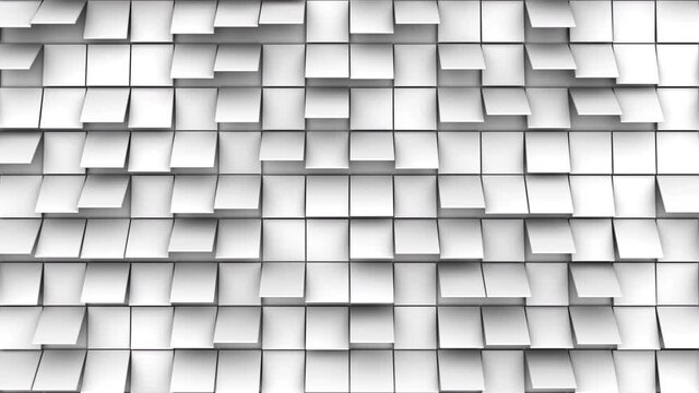 Background of Animated Squares. Abstract motion, loop, 3d rendering, 4k resolution
