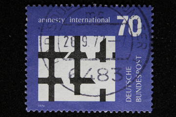 Isolated German Stamp
