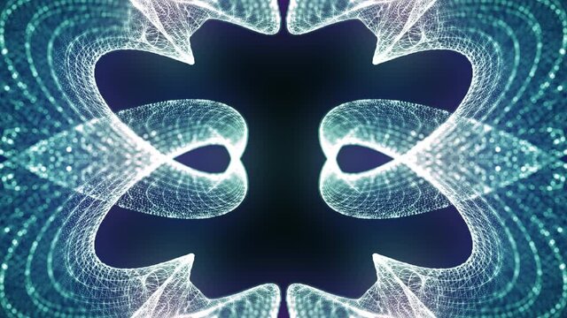 A seamless decorative framework of glow hexagon lenses. 