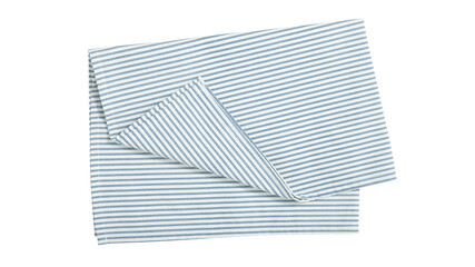 Kitchen towel, napkin isolated. Top view mockup
