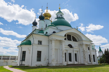 Fototapeta na wymiar view of the Dmitrievskaya church, photo taken on a sunny summer day