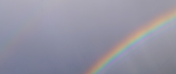 nice rainbow in the sky