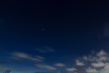 Obraz na płótnie Canvas Blue starry sky at dark night
