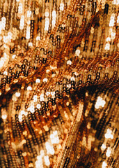 golden sequins fabric texture background