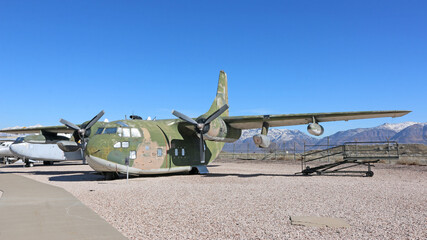 Vintage military airplane	