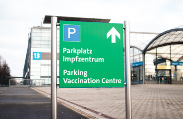 Corona Impfzentrum auf dem Messegel&auml;nde Hannover