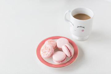 pink macarons