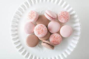 pink macarons