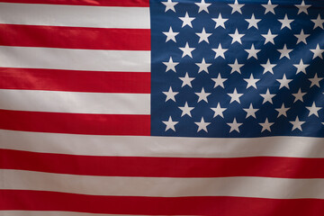 Fototapeta premium American flag as a background. Blurred background.