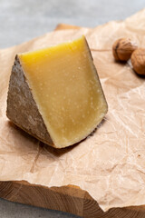 French cheese Comte, three varieties 1 year matured Prestige, fruity flavoured Fruite and Vieille Reserve